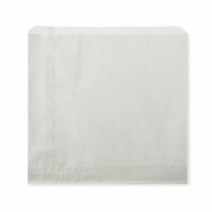 BioPak 10" White Greaseproof Bags (Case of 1000) - BAG-GP-MEDIUM - 1