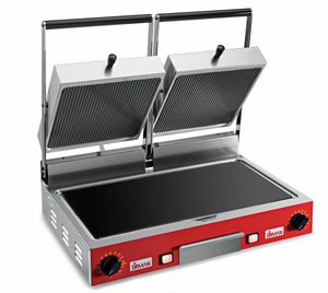 Ceramic Flat/Ribbed Panini Grill 3Kw - PDVC LR T - 1