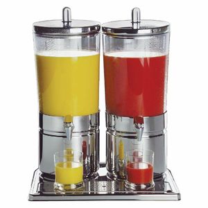 APS Stainless Steel Juice Dispenser Double - CF066 - 1