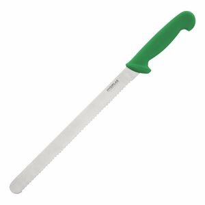 Hygiplas Serrated Slicer Green 30.5cm - C867 - 1