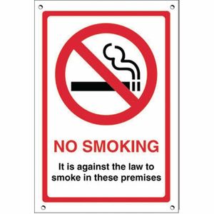 No Smoking Premises Sign - G537 - 1