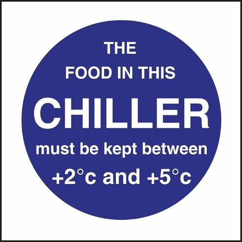 Vogue Food In This Chiller Sign - L838 - 1