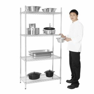 Vogue 4 Tier Wire Shelving Kit 915x460mm - L927 - 3
