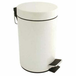 Bolero White Pedal Bin 3Ltr - DP039 - 1