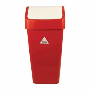 SYR Polypropylene Swing Bin Red 50Ltr - CC079 - 1