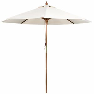 Bolero Round Parasol 3m Diameter Cream - CB516 - 1