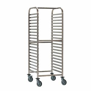 Matfer Bourgeat Double Gastronorm Racking Trolley 20 Shelves - P062 - 1