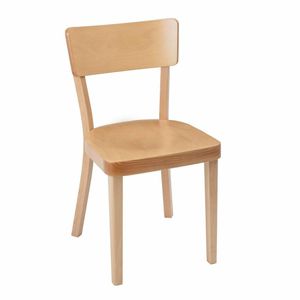 Fameg Plain Side Chairs Natural Beech (Pack of 2) - DC356 - 1