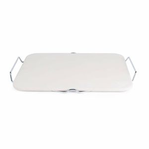 Rectangular Pizza Stone with Metal Serving Rack 15in - CL713 - 3