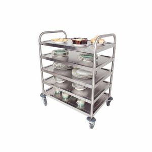Craven 5 Tier General Purpose and Cleaning Trolley With Brakes - DM341 - 1