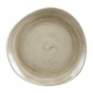 Churchill Stonecast Patina Antique Organic Round Plates Taupe 286mm (Pack of 12) - HC800 - 1
