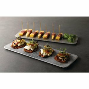 Churchill Raku Rectangular Tiles Topaz Blue 140 x 376mm (Pack of 4) - CY989 - 3