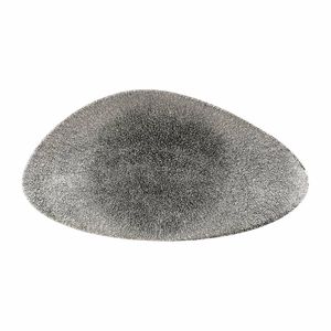 Churchill Studio Prints Raku Triangular Plates Quartz Black 350mm (Pack of 6) - DW414 - 1