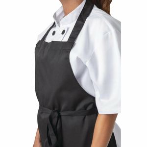 Nisbets Essentials Bib Aprons Polycotton Black (Pack of 2) - BB475 - 3