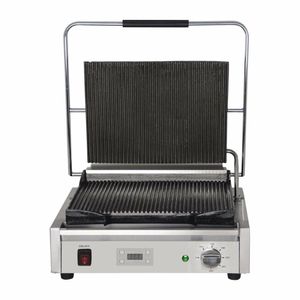Buffalo Large Ribbed Contact Grill - FC380 - 1