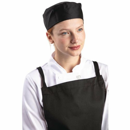 Whites Chef Skull Cap Polycotton Black - L - A206-L - 1