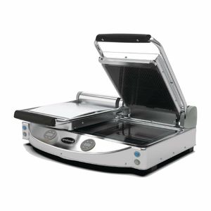 Spidocook Spidoglass Double Ribbed Upper Smooth Lower Contact Grill Digital - FT850 - 1