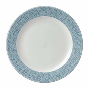 Churchill Isla Spinwash Profile Footed Plates Ocean Blue 232mm (Pack of 12) - FD838 - 1