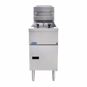 Pitco Twin Tank Solstice Natural Gas Fryer SG14TS - FS126-N - 1