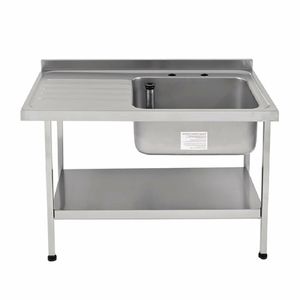 Franke Sissons Self Assembly Stainless Steel Sink Left Hand Drainer 1200x650mm - P366 - 1