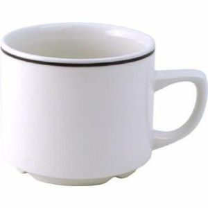 Churchill Black Line Maple Tea Cups 199ml (Pack of 24) - P680 - 1