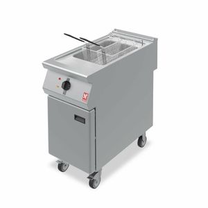 Falcon F900 Single Tank Twin Basket Free Standing Electric Fryer on Castors E9341 - HC100 - 1