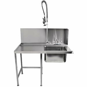 Classeq Pass-Through Dishwasher Table with Spray Mixer T11SENL - GD925 - 1
