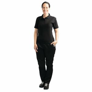 Ladies Polo Shirt Black L - BB474-L - 3