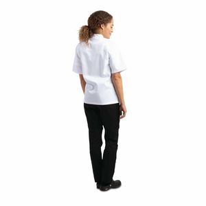 Whites Chicago Unisex Chefs Jacket Short Sleeve White M - DL711-M - 3