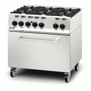 Lincat Opus 800 Natural Gas 6 Burner Range with Drop Down Door OG8002/N - DM503-N - 3