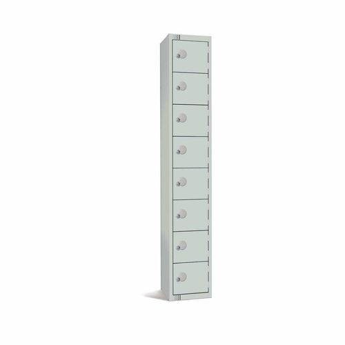 Elite Eight Door Padlock Locker Grey - CE105-P - 1