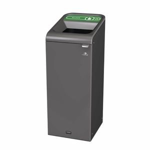 Rubbermaid Configure Recycling Bin with Glass Recycling Label Green 57Ltr - CX966 - 1
