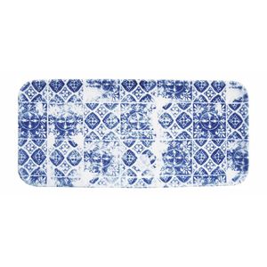 Churchill The Makers Collection Organic Rectangular Platters Porto Blue 215mm (Pack of 6) - DX154 - 1