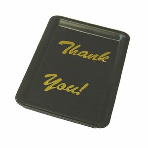 Beaumont Thank You Tip Tray Black - CZ493 - 1