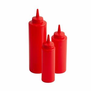Beaumont Squeeze Sauce Bottle Red 8oz - CZ650 - 1
