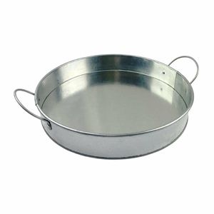Beaumont Round Galvanised Tin Serving Platter 304mm - CZ640 - 1