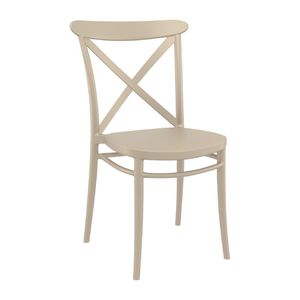 Cross Side Chair Taupe (Pack of 2) - HS603 - 1