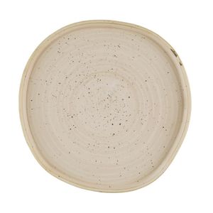 Churchill Stonecast Nutmeg Cream Organic Walled Plates 257mm (Pack of 6) - HR401 - 1