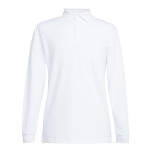 Brook Taverner Frederick Mens Long Sleeve Polo Shirt White Size S - BA140-S - 1