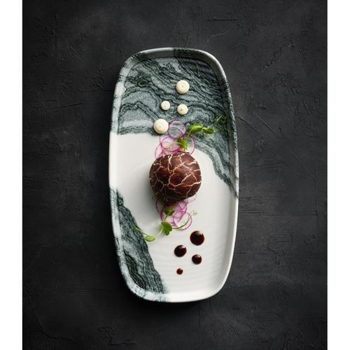 Churchill Tide Black Oblong Chefs Plates 280 x 127mm (Pack of 6) - HX187 - 3