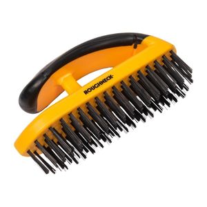 Roughneck Block Wire Grill Brush with Soft Grip Handle - HS977 - 1