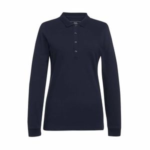 Brook Taverner Anna Womens Long Sleeve Polo Shirt Navy Size XL - BA143-XL - 1