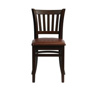 Manhattan Dining Chair in Dark Walnut with Bison Espresso Seat (Pack of 2) - HX800 - 1