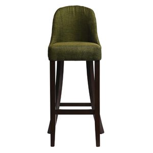 Kilsby Bar Chair in Dark Walnut with Shetland Forest Seat - HX899 - 1