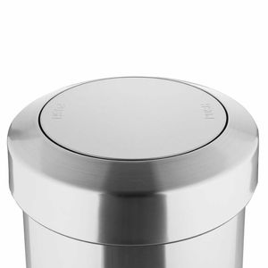 Bolero Brushed Steel Bin with Swing Lid 70Ltr - HT461 - 3