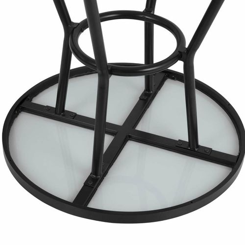 Bolero Marston Round Outdoor Table Black 700mm - DX986 - 5