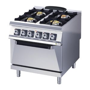 Olis Heavy Duty 4 Burner Electric Static Oven Range D94 - HW890 - 1