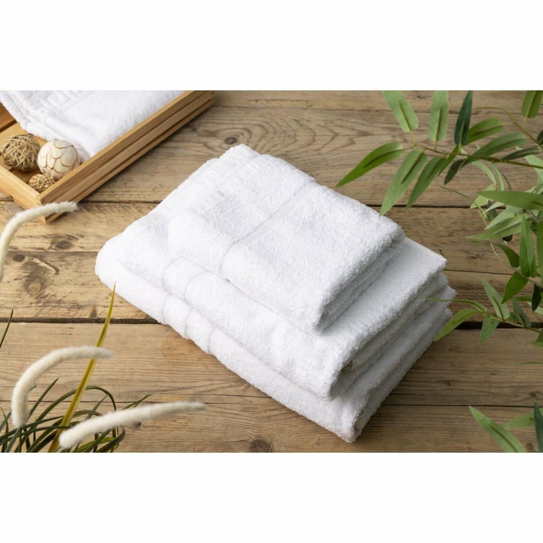 Mitre Comfort Nova Hand Towel White HR078 Go for Green New