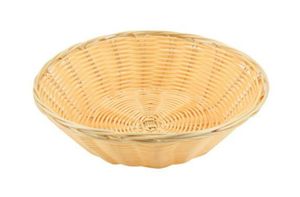 Round Polywicker Basket 9.5"Dia X 2.5" Deep (Pack of 12) - 1