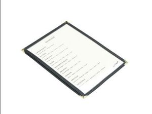 American Style Clear Menu Holder A5 - 1